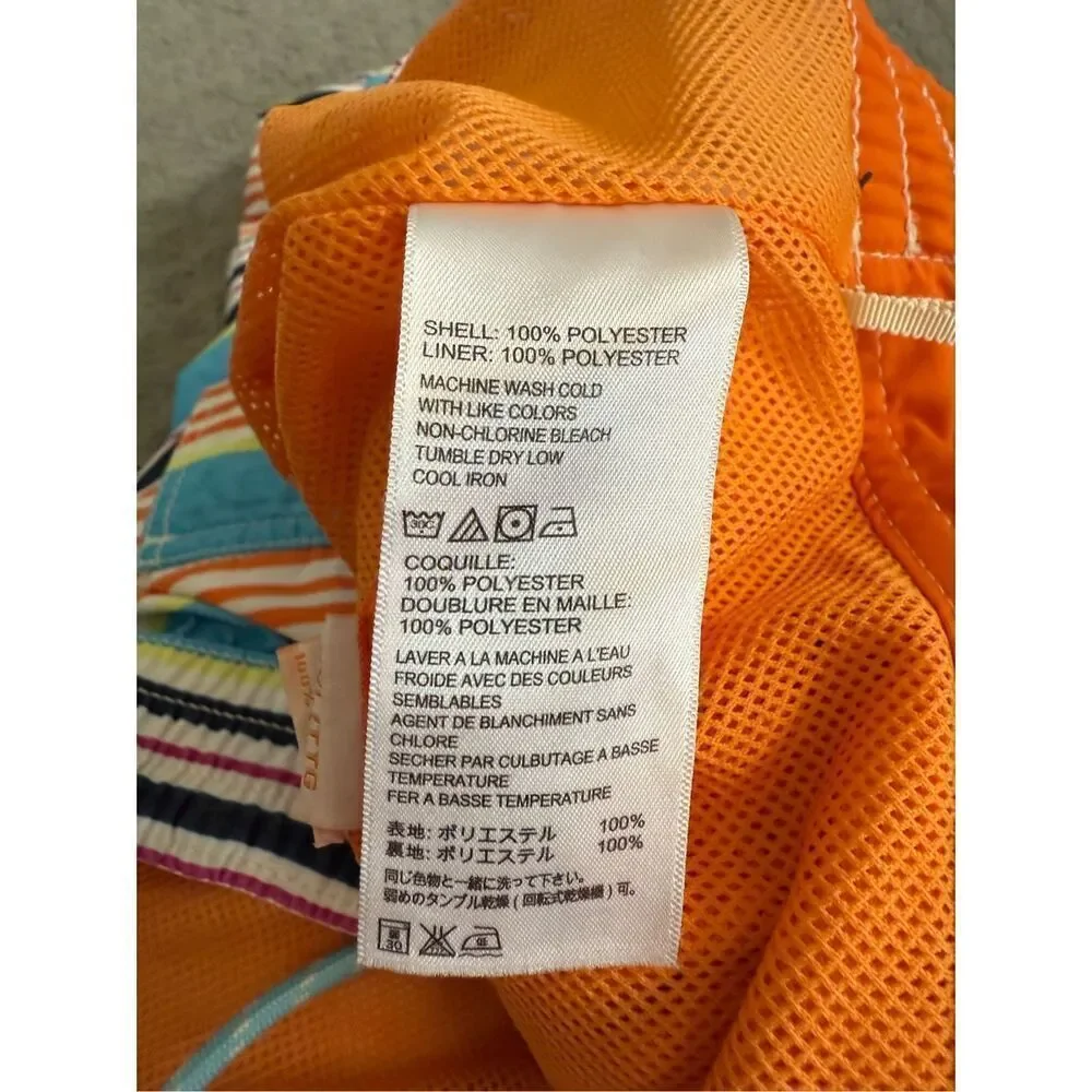 Tommy Bahama XXL Multicolor Striped Swim Trunks